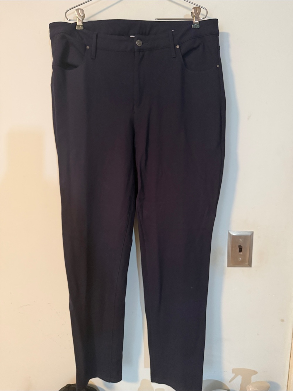 Chico’s Ponte Slim Leg Pants Navy Blue Size 2.5R (US 14R)